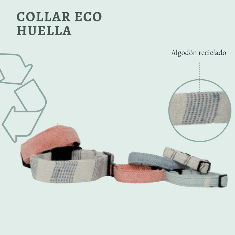 Collar para perro Eco Huella Planeta sustentable |  Artículos ecológicos